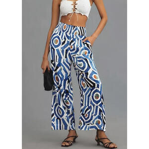 NEW Meave The Saria Smocked Wide Leg Pants XS